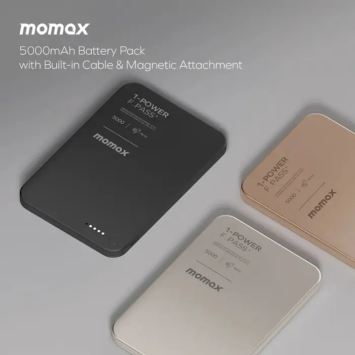 Momax 5000mAh 1-Power F.Pass⁺ Magnetic Powerbank