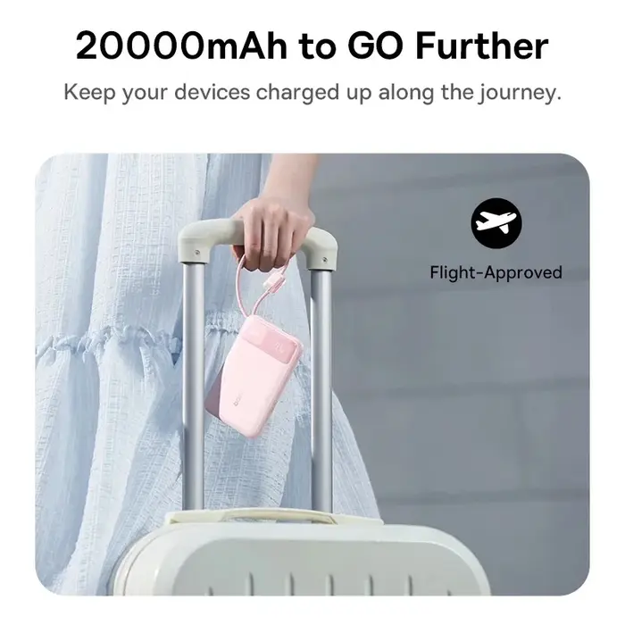 Baseus FC11 22.5W Dual-Cable Power Bank 20000mAh