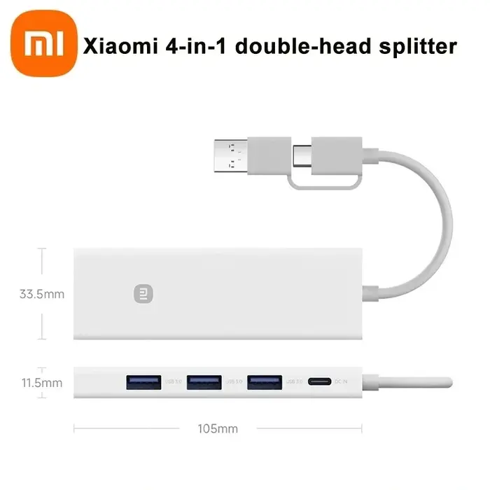 Xiaomi 4-in-1 Double Port Splitter Hub
