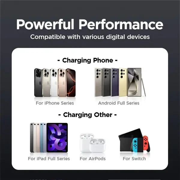 JOYROOM JR-PR1 10000mAh 22.5W Power Bank with cable