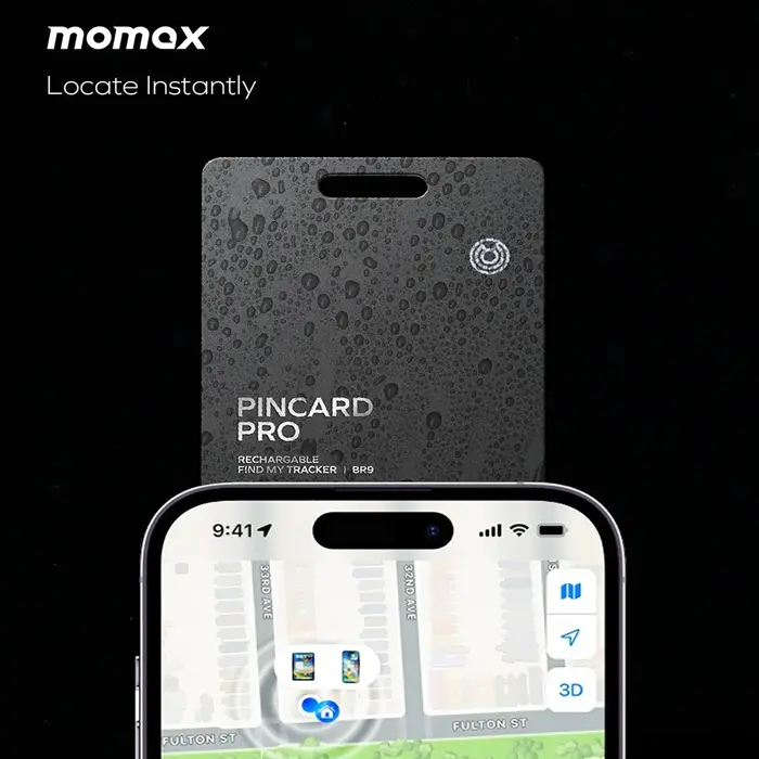 Momax BR9 PinCard Pro Rechargeable Tracker