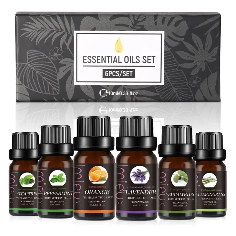 Premium Pure Natural Essential Oil 6Pcs 10ml