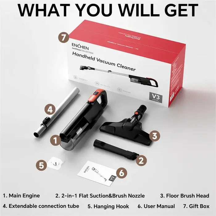 ENCHEN V3 High Power Handheld Vacuum Cleaner