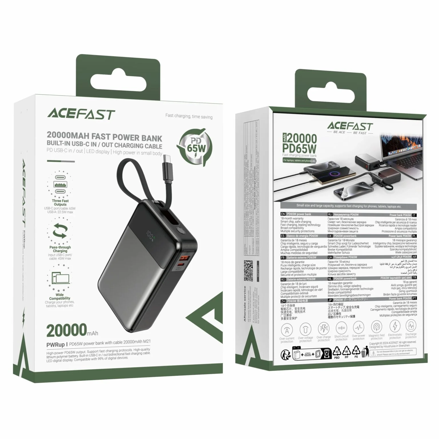 ACEFAST M21 PD 65W 20000mAh Power Bank