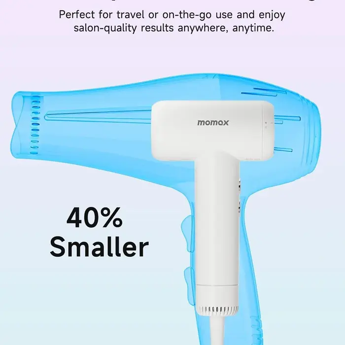 Momax 1-Care Mini Ion Hair Dryer – Compact & Powerful