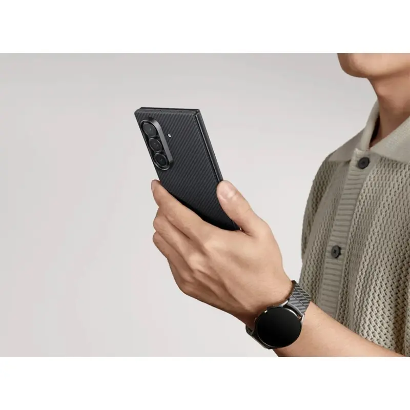 Pitaka Ultra-Slim Case for Samsung Galaxy Z Fold7 (Black/Grey)