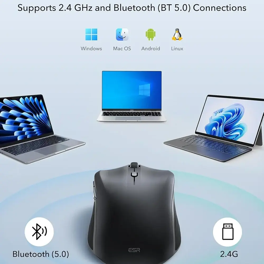 ESR MagMouse Snap-to-Carry Rechargeable Mouse