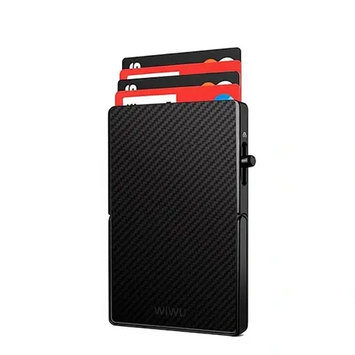 WiWU MW-007 Warriors Carbon MagSafe Magnetic Card Holder