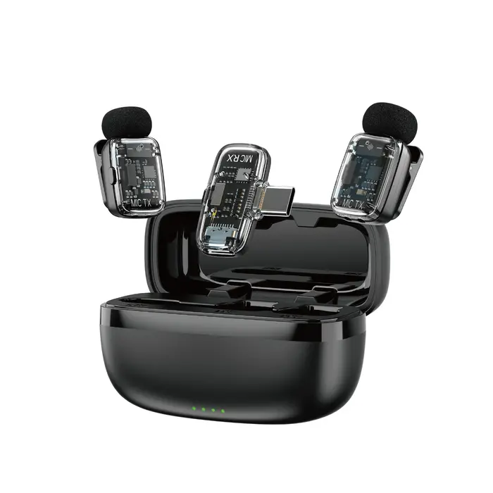WiWU Wi-WM008 Anc Wireless Lavalier Microphone (Dual)