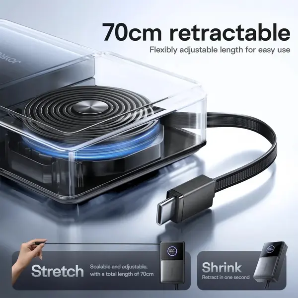 JOYROOM JR-PR1 10000mAh 22.5W Power Bank with cable