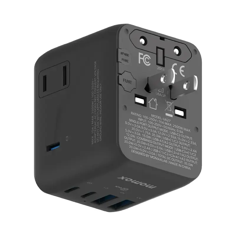 Momax 1-World² 35W Travel Adapter