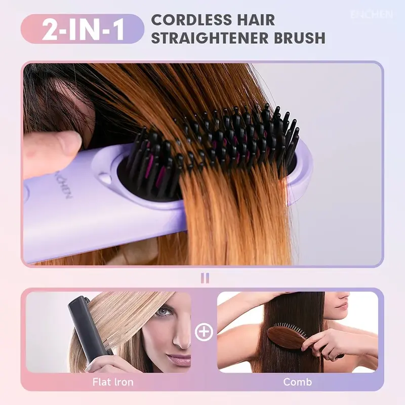 Enchen H100 Cordless Portable Hair Straightener
