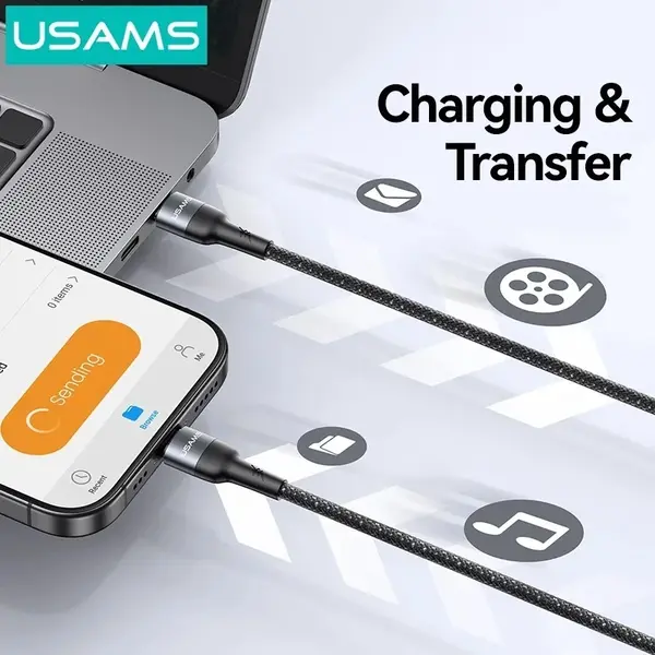 USAMS SJ759 100W Fast Charging Cable with massager