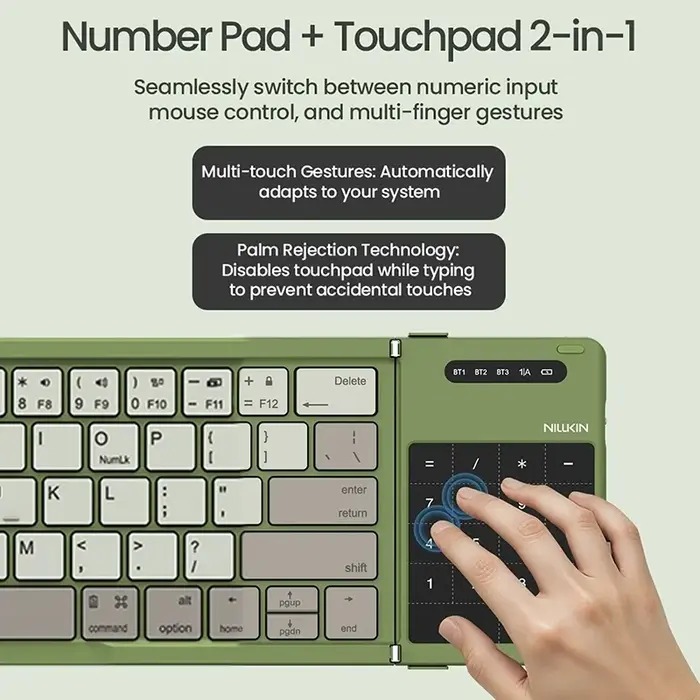 Nillkin Cube Foldable Wireless Keyboard with Touchpad