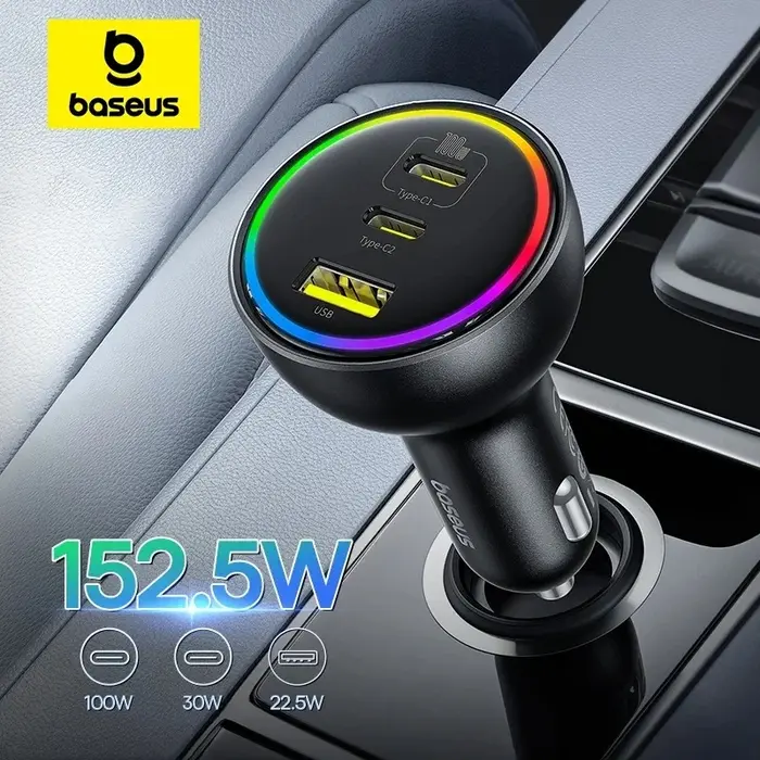 Baseus Multi-Port Fast Charging 152.5W Car Charger