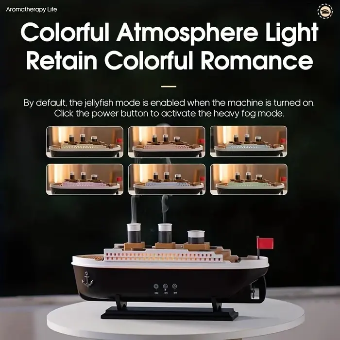 Cruise Ship Jellyfish Smoke Ring Air Humidifier