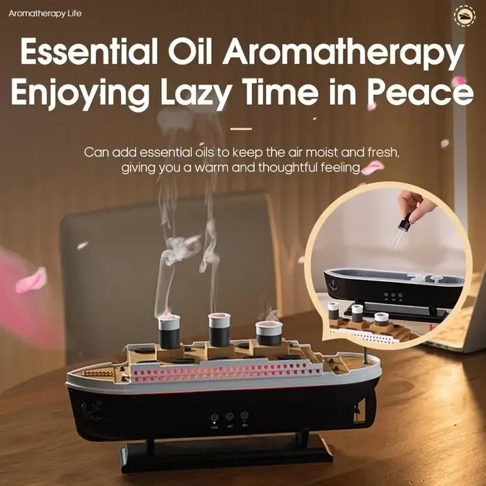 Cruise Ship Jellyfish Smoke Ring Air Humidifier