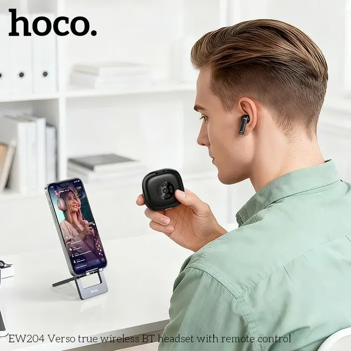 HOCO EW204 TWS Wireless Earbuds with 2-in-1 Remote Control