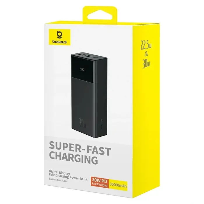 Baseus Star-Lord 30W 30000mAh Fast Charging Power Bank with Display