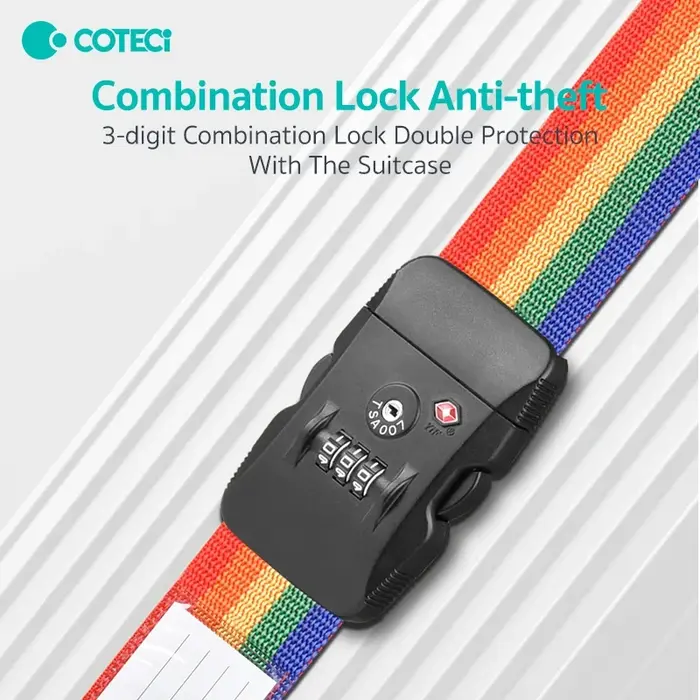 COTECi TR-004 TSA Customs Luggage Strap Lock