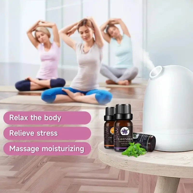 Premium Pure Natural Essential Oil 6Pcs 10ml