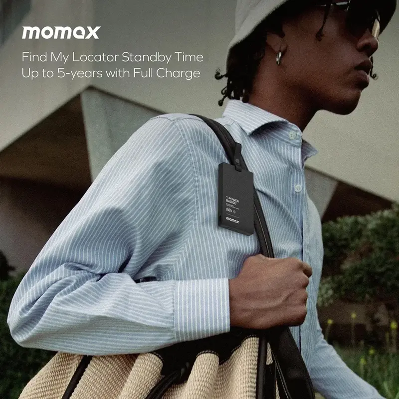 Momax 1-Power Badge+ Find My Locator With Emergency Power Bank
