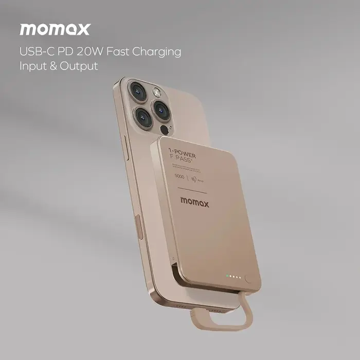 Momax 5000mAh 1-Power F.Pass⁺ Magnetic Powerbank