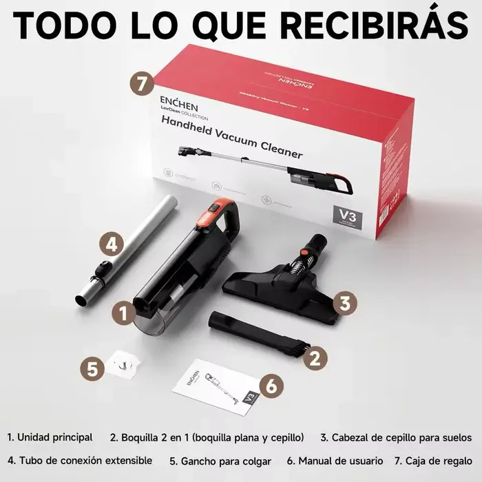 Enchen V3 Plus Powerful Rechargeable Vacuum Cleaner