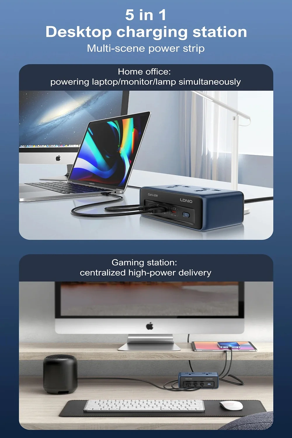 LDNIO SC1 Multi-Port GaN Fast Charging Power Strip