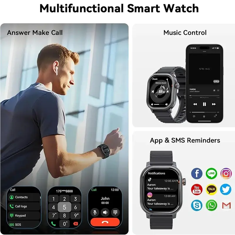 KOSPET Pulse Smart Watch for Android & iOS