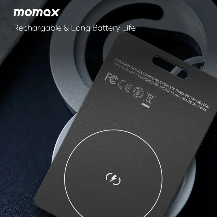 Momax BR9 PinCard Pro Rechargeable Tracker