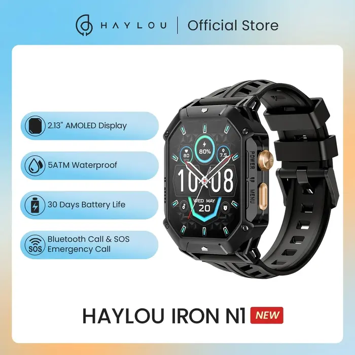 Haylou IRON N1 Smartwatch 2.13’’ AMOLED Display