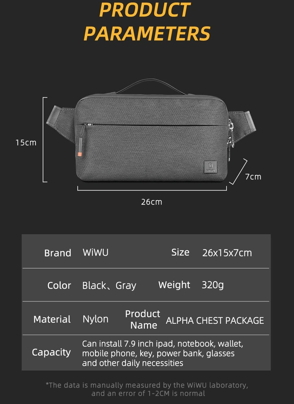 WiWU Alpha Outdoor Crossbody Bag
