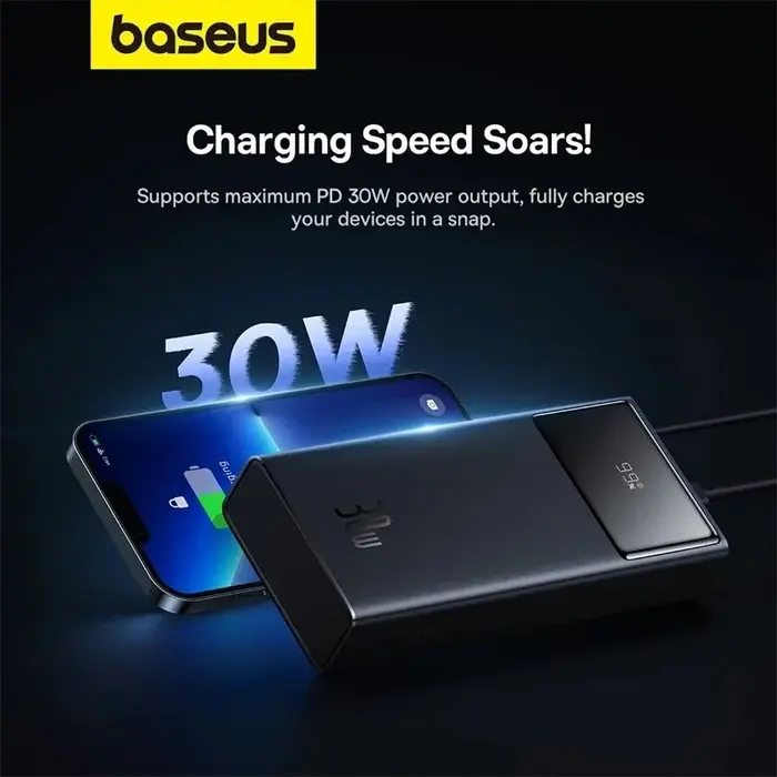 Baseus Star-Lord 30W 30000mAh Fast Charging Power Bank with Display