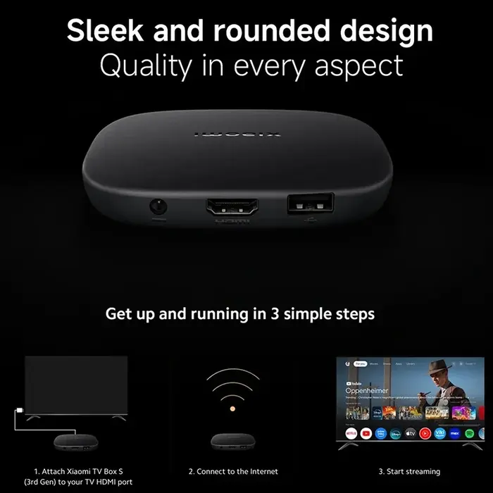 Xiaomi Mi Box S (3rd Generation) 4K Ultra HD Smart TV Box