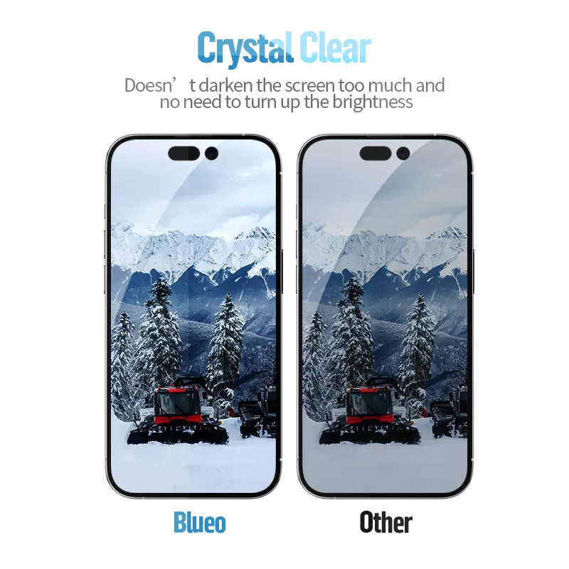 Blueo 2.5D HD Privacy Screen Protector with Applicator Pro iPhone 17 Pro Max, 17 Pro, 17 Air & 16 pro max ,pro