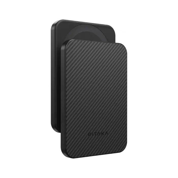 Pitaka Aramid Qi2 5000 mAh 15W MagSafe Power Bank (Black/Grey)