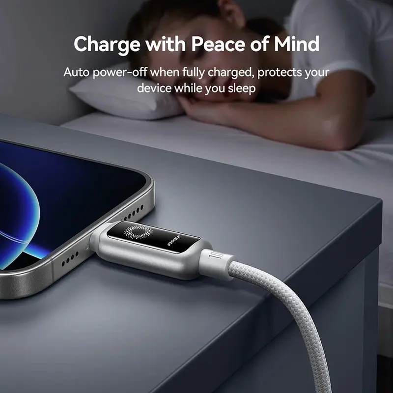 Joyroom S-A55 100W Auto Power-Off C to C Fast Charging Data Cable
