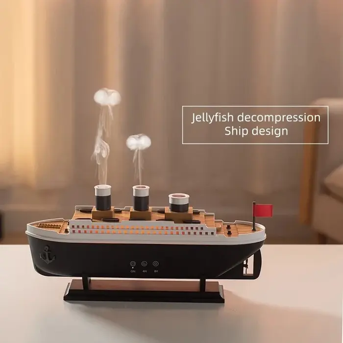 Cruise Ship Jellyfish Smoke Ring Air Humidifier