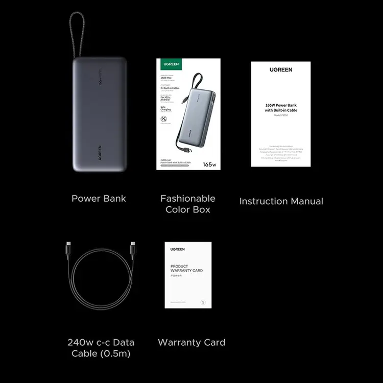 UGREEN PB552 Nexode 165W Power Bank 25000mAh