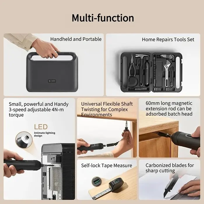 Xiaomi Mijia MJGJX001QW Toolbox Multifunctional Tool Kit