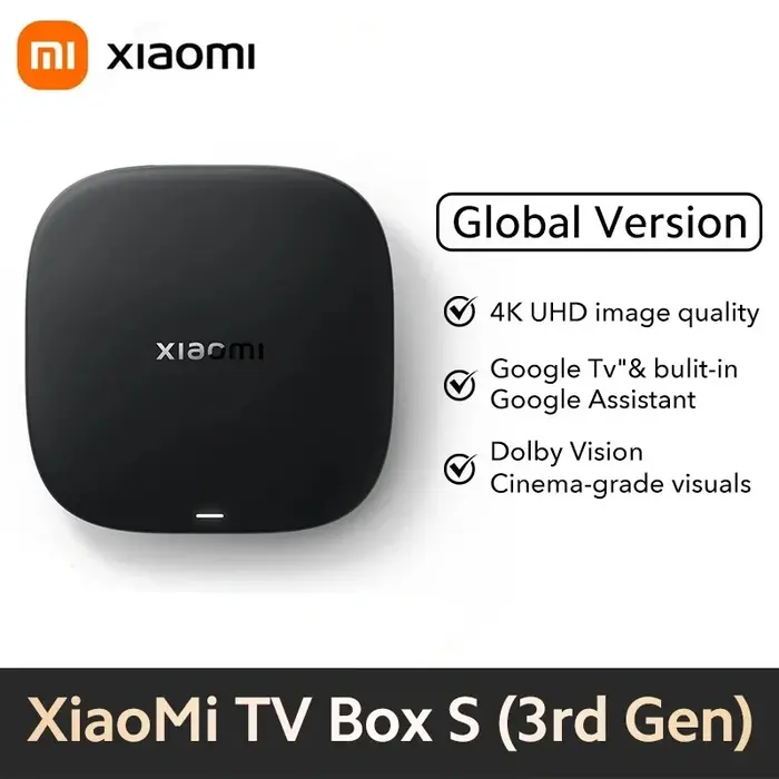 Xiaomi Mi Box S (3rd Generation) 4K Ultra HD Smart TV Box