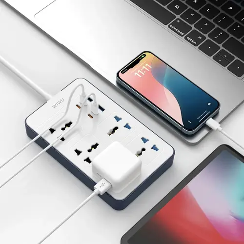 WiWU Wi-S006 11 in 1  20W Gan Multifunction Power Strip