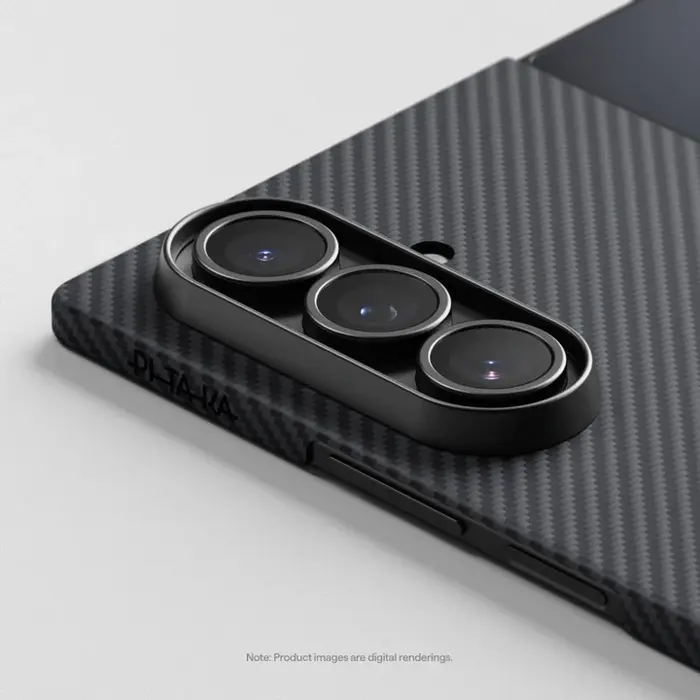 Pitaka Ultra-Slim Case for Samsung Galaxy Z Fold7 (Black/Grey)