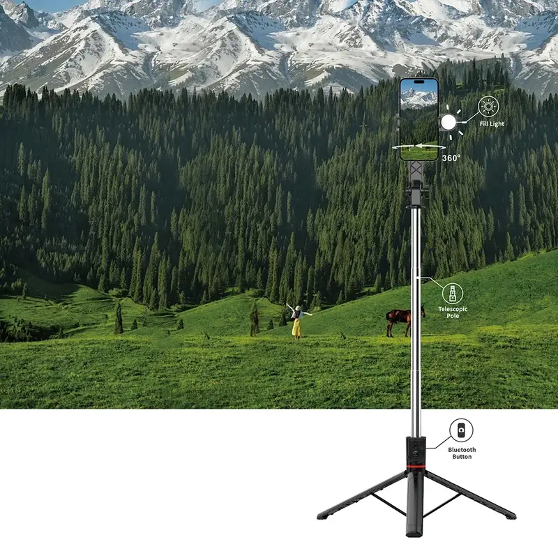 WiWU Wi-SE015 Live Streaming Tripod Selfie Stick
