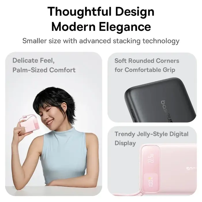 Baseus FC11 22.5W Dual-Cable Power Bank 20000mAh